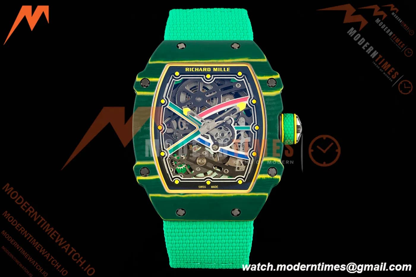 Richard Mille - RM67-02 Custom Made Wayde van Niekerk Green NTPT FC/NY Grn/Blk Skeleton VAF CRMA7