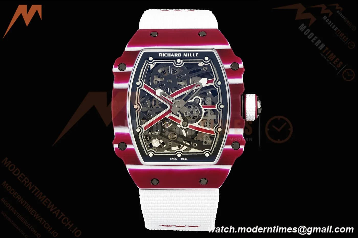 Richard Mille - RM67-02 Custom Made Mutaz Barshim Red NTPT FC/NY Red/Blk Skeleton VAF CRMA7