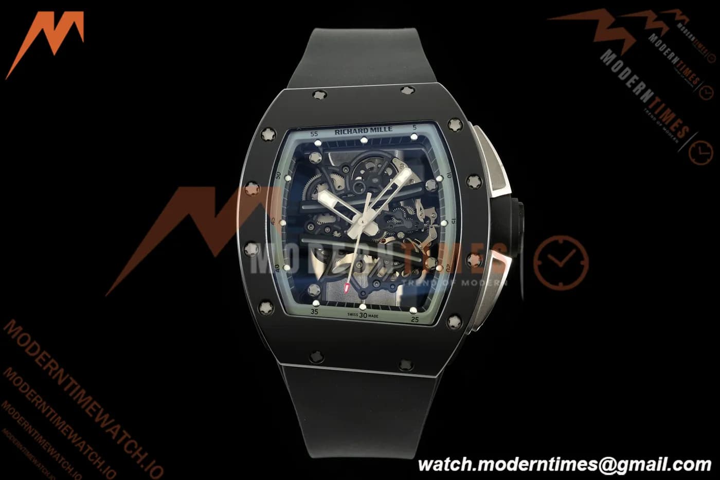 Richard Mille - RM061 Yohan Blake Black Ceramic Blk/Gry/Blk Skeleton RF Free Sprung Titanium RMUL2