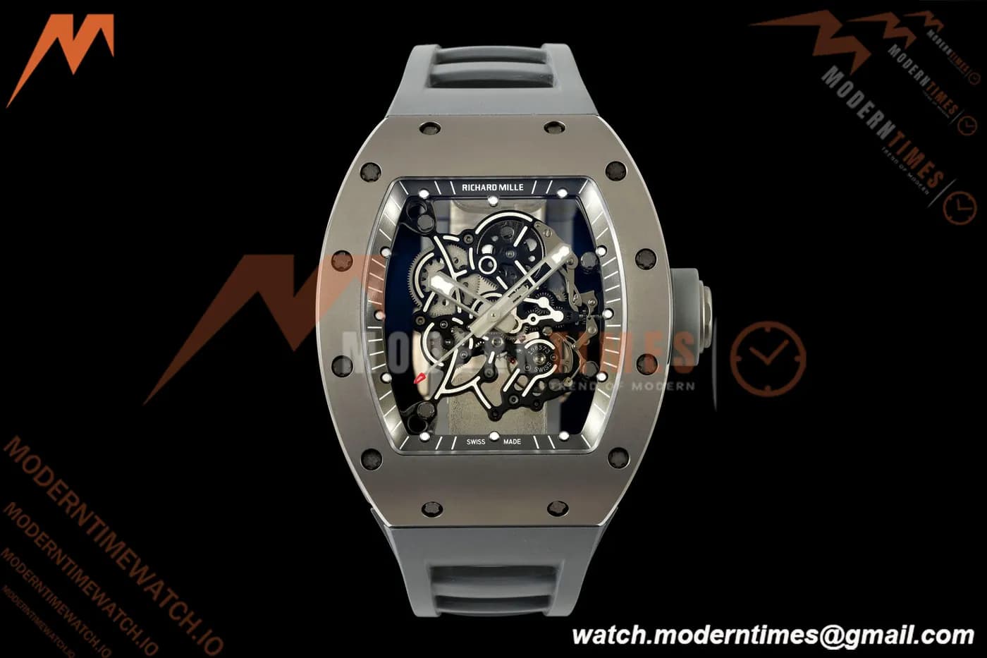 Richard Mille - RM055 Bubba Watson Boutique Grey CER/RU Black Rehaut Skeleton AVF Vaucher RMUL2 Free Sprung