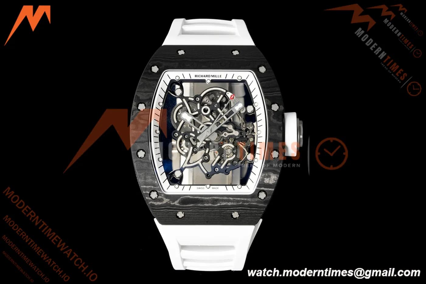 Richard Mille - RM055 Bubba Watson Black NTPT/Wht RU Skeleton Dial MILLEF RMUL2