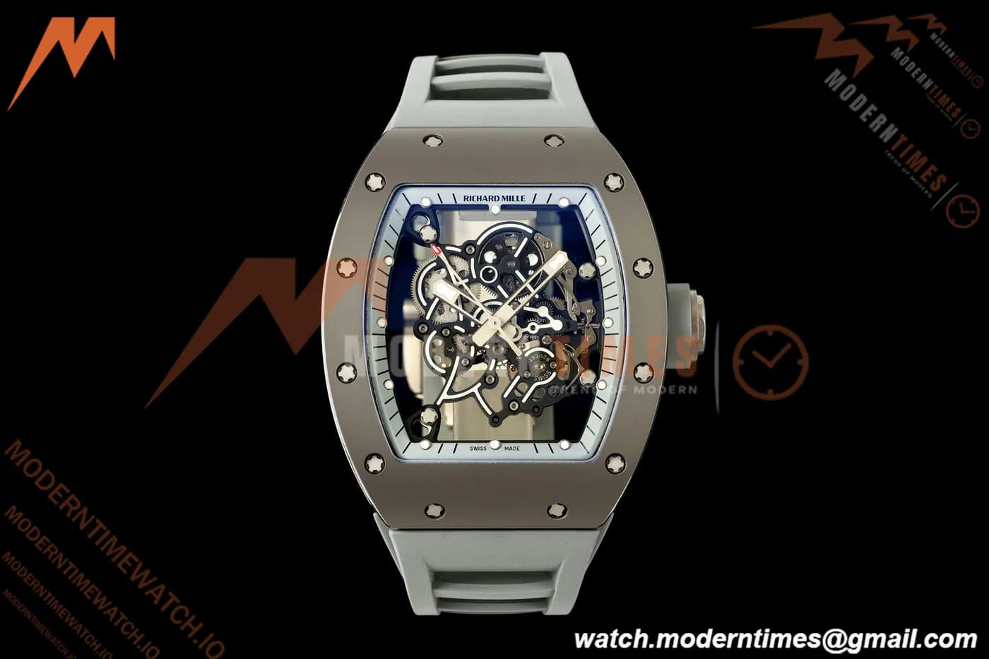 Richard Mille - RM055 Bubba Watson Gry CER/Gry RU Skeleton Dial A9F RMUL2 Free Sprung