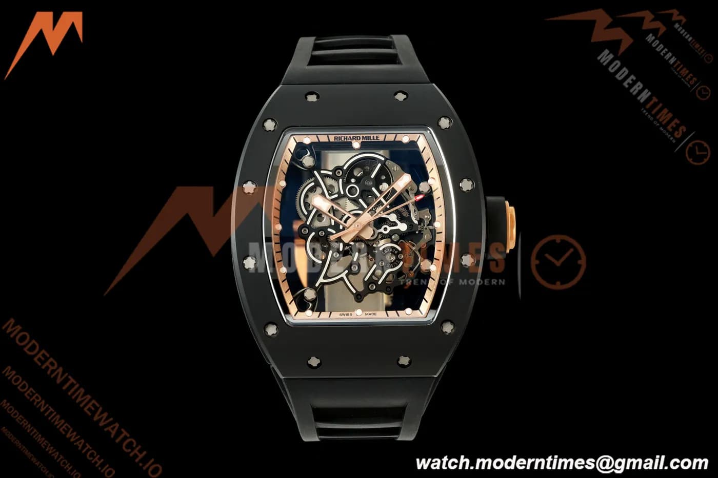 Richard Mille - RM055 Bubba Watson Blk CER/Blk RU RG/Blk Skeleton Dial A9F RMUL2 Free Sprung