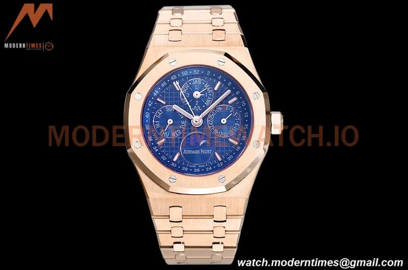 Audemars Piguet - Royal Oak Perpetual Calendar 26574OR RG/RG Blue BBRF A5134