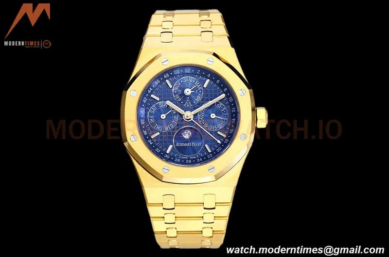 Audemars Piguet - Royal Oak Perpetual Calendar 26574BA YG/YG Blue BBRF A5134
