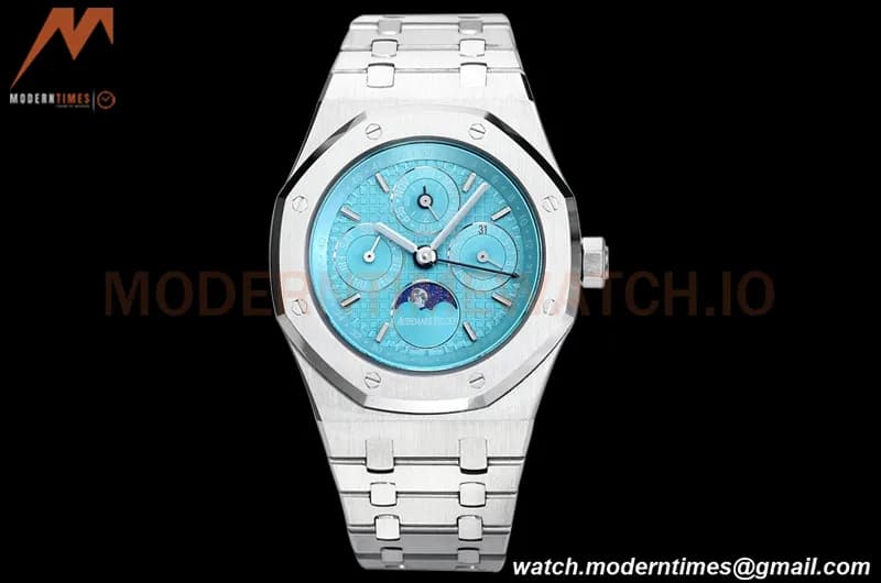 Audemars Piguet - Royal Oak Perpetual Calendar 26613ST SS/SS Turquoise BBRF A5134
