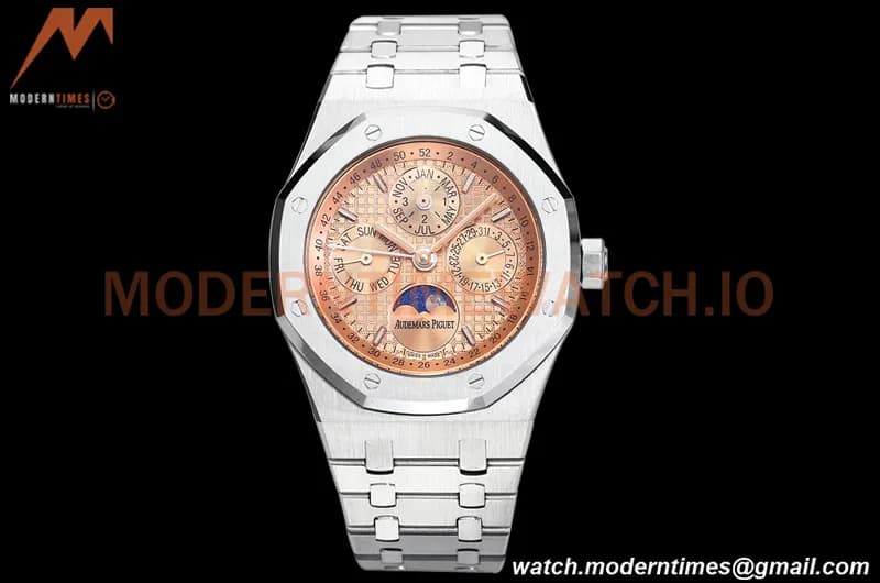 Audemars Piguet - Royal Oak Perpetual Calendar 26615TI SS/SS Salmon BBRF A5134
