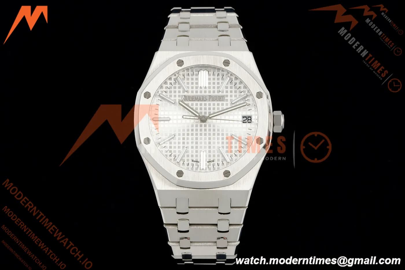 Audemars Piguet - Royal Oak 41mm 15510ST SS/SS Wht/Stk RSF A4302 Mod