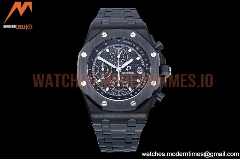 Audemars Piguet - AP ROO Chronograph CER/CER Black/Dot APF 7750 Mod