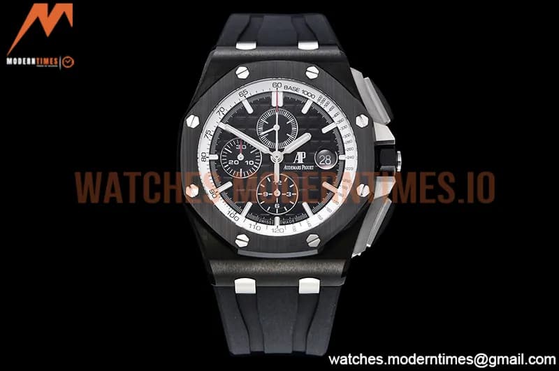Audemars Piguet - AP ROO Chronograph Grn CER/RU Black/Stk APF A3126 Mod