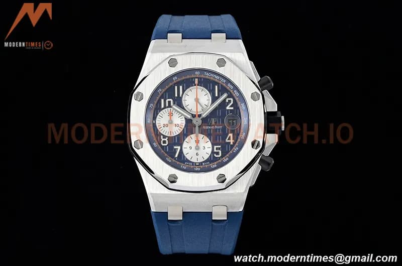 Audemars Piguet - AP ROO Chronograph SS/RU Blue/Num SF A3126 Mod