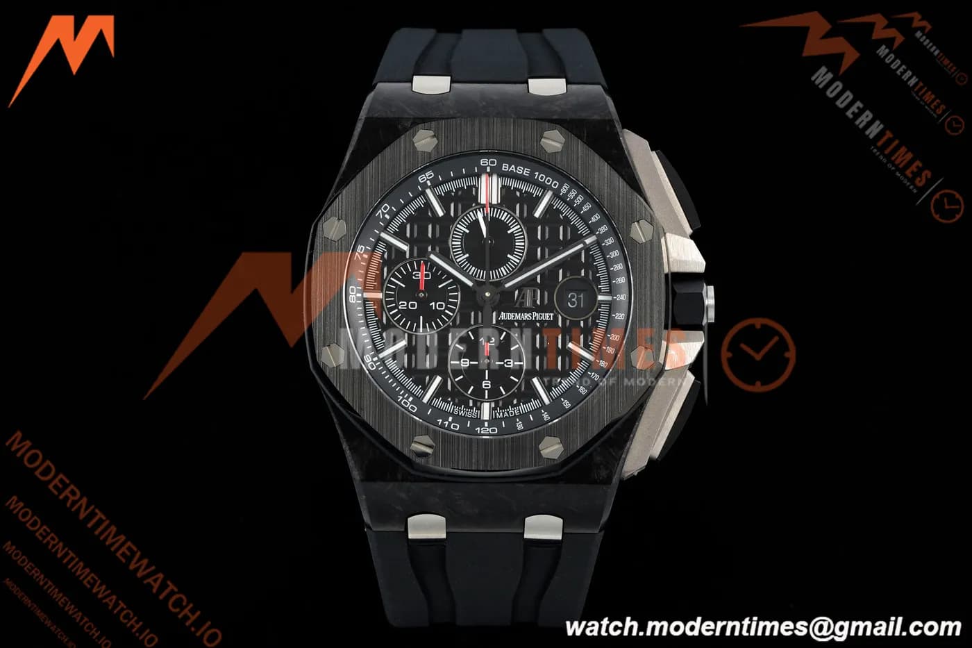 Audemars Piguet - AP ROO Chronograph Sec@12 26400AU 44mm CER/CER/RU Black APJF A3126 Mod