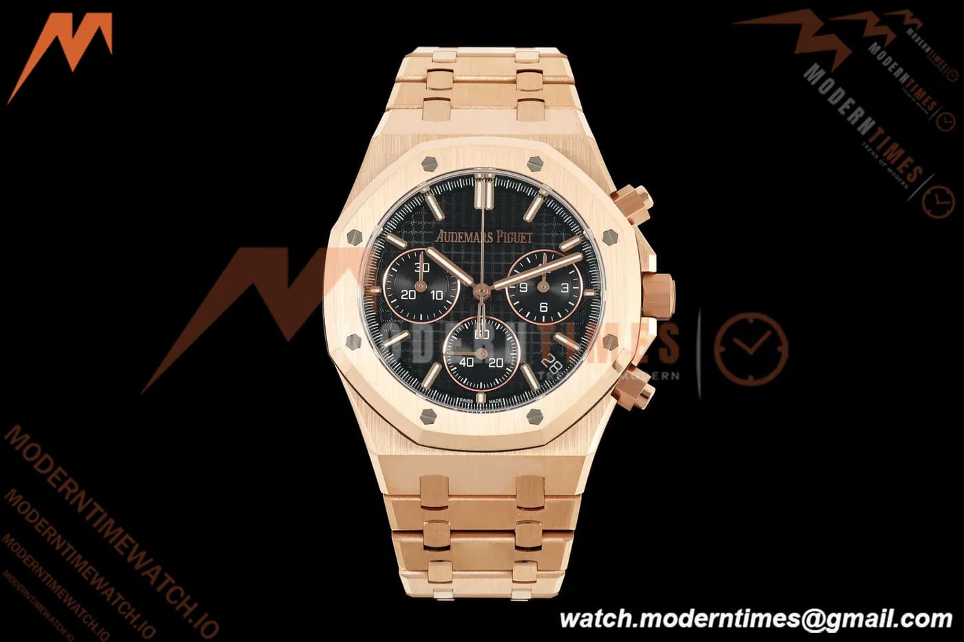 Audemars Piguet - Royal Oak 26240OR Gain Weight 41mm RG/RG Black SWF Dial DDF DD4401