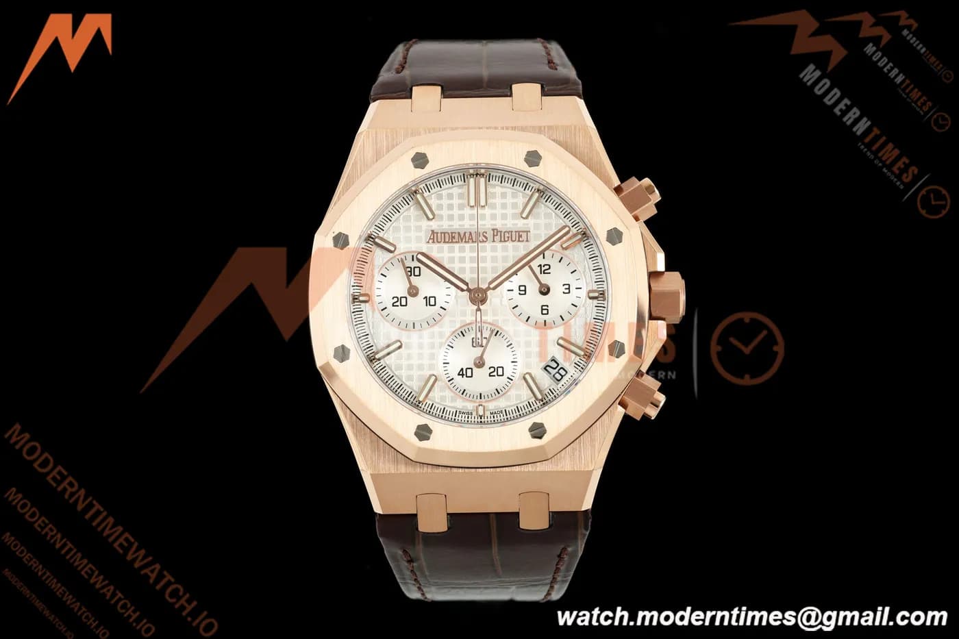 Audemars Piguet - Royal Oak 26240OR Gain Weight 41mm RG/LE White SWF Dial DDF DD4401