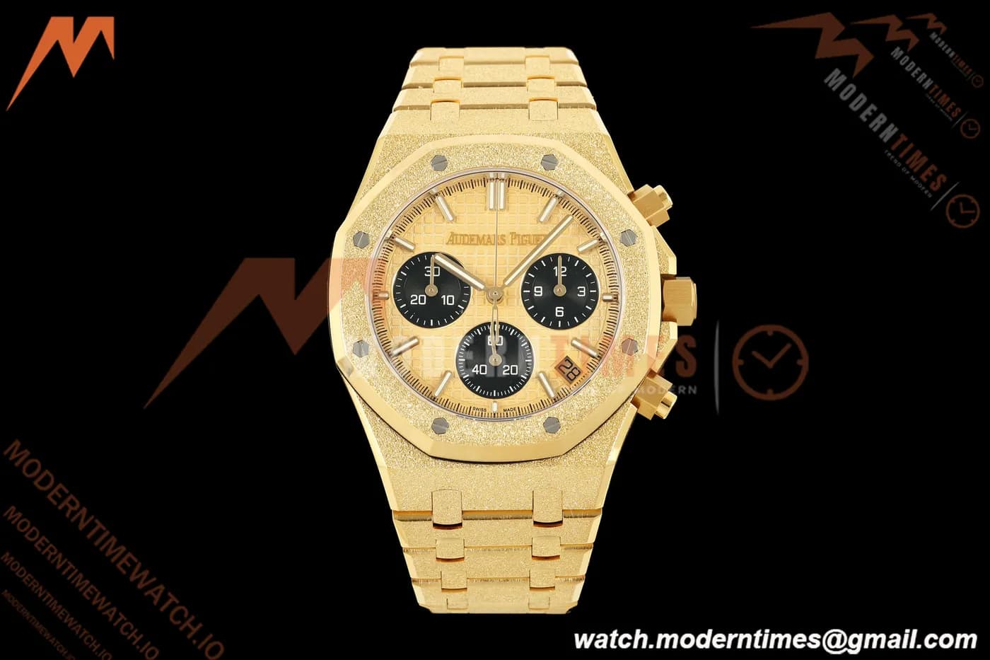 Audemars Piguet - Royal Oak Chrono 26240BA Gain Weight 41mm Frosted YG/YG SWF Gold Dial DDF DD4401