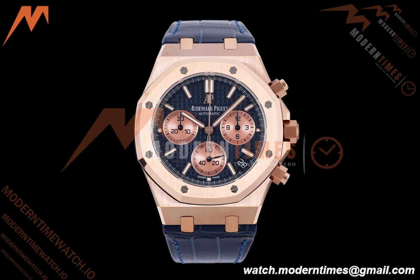 Audemars Piguet - Royal Oak Chrono 26239OR Gain Weight 41mm RG/LE SWF Blue Dial DDF DD4401