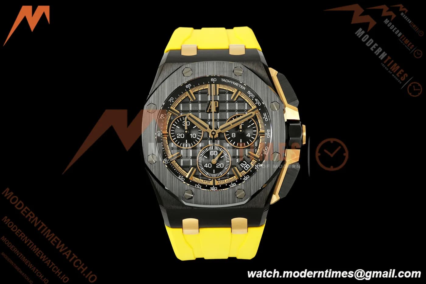 Audemars Piguet - Royal Oak Offshore 26420CE 43mm CER/Yelw RU Black Dial DDF DD4401
