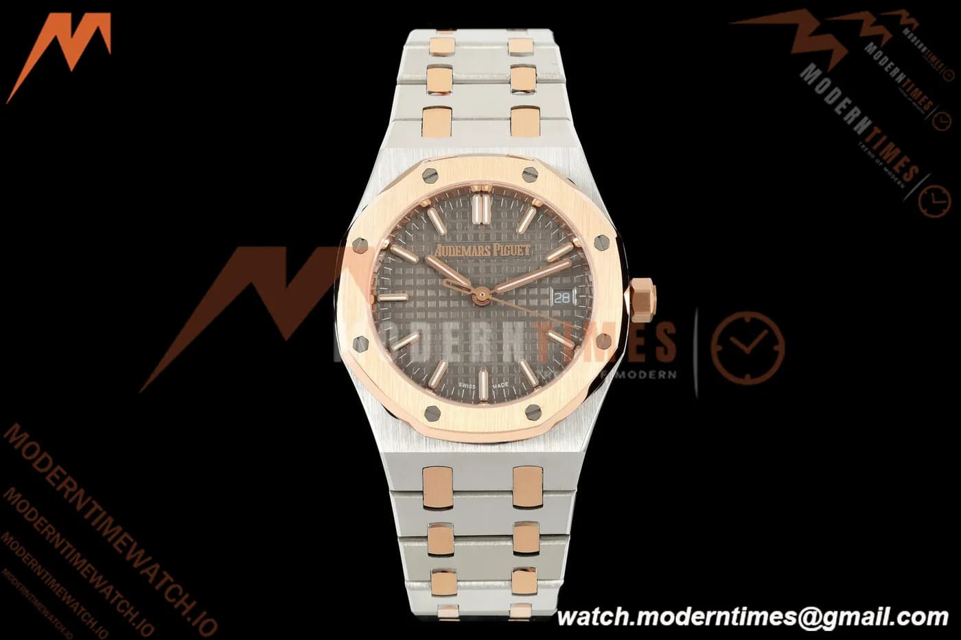 Audemars Piguet - Royal Oak Ladies 77450SR 34mm SS/RG Gray Dial 8F A5800
