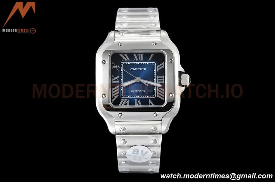 Cartier - Santos De Cartier 35mm Automatic SS/SS Blue Gradient BVF MY9039