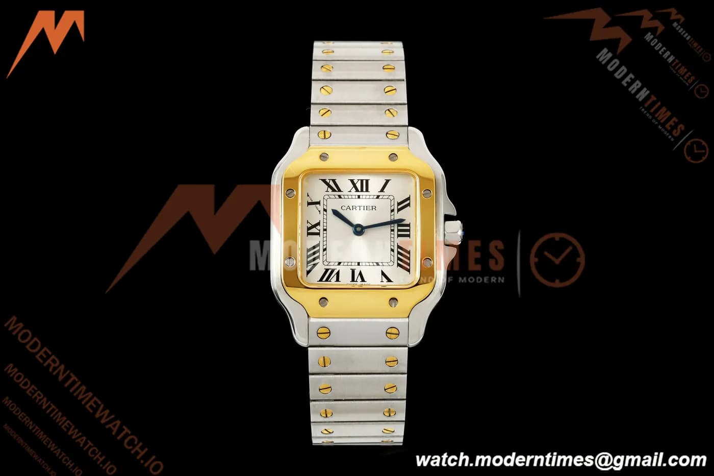 Cartier - Santos De Cartier 27mm SS/YG Silver Dial 8848F Quartz