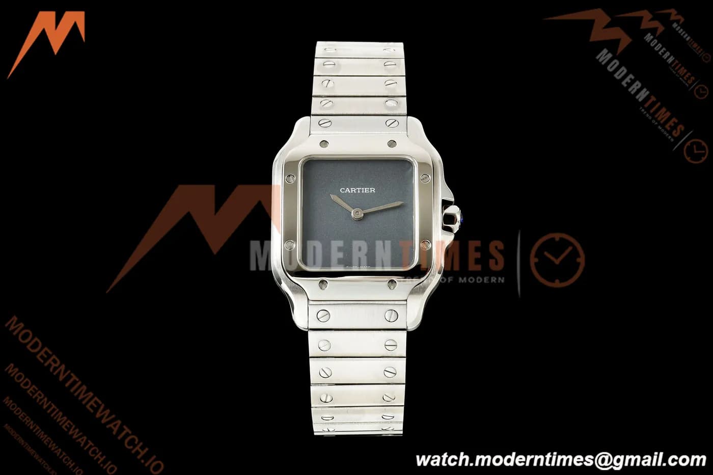 Cartier - Santos De Cartier 27mm SS/SS Gray Dial 8848F Quartz