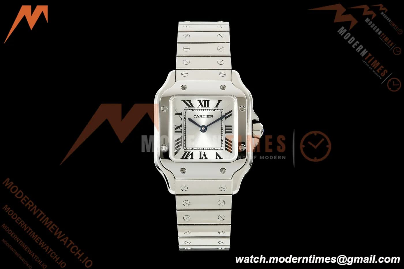 Cartier - Santos De Cartier 27mm SS/SS Silver Dial DRF Quartz