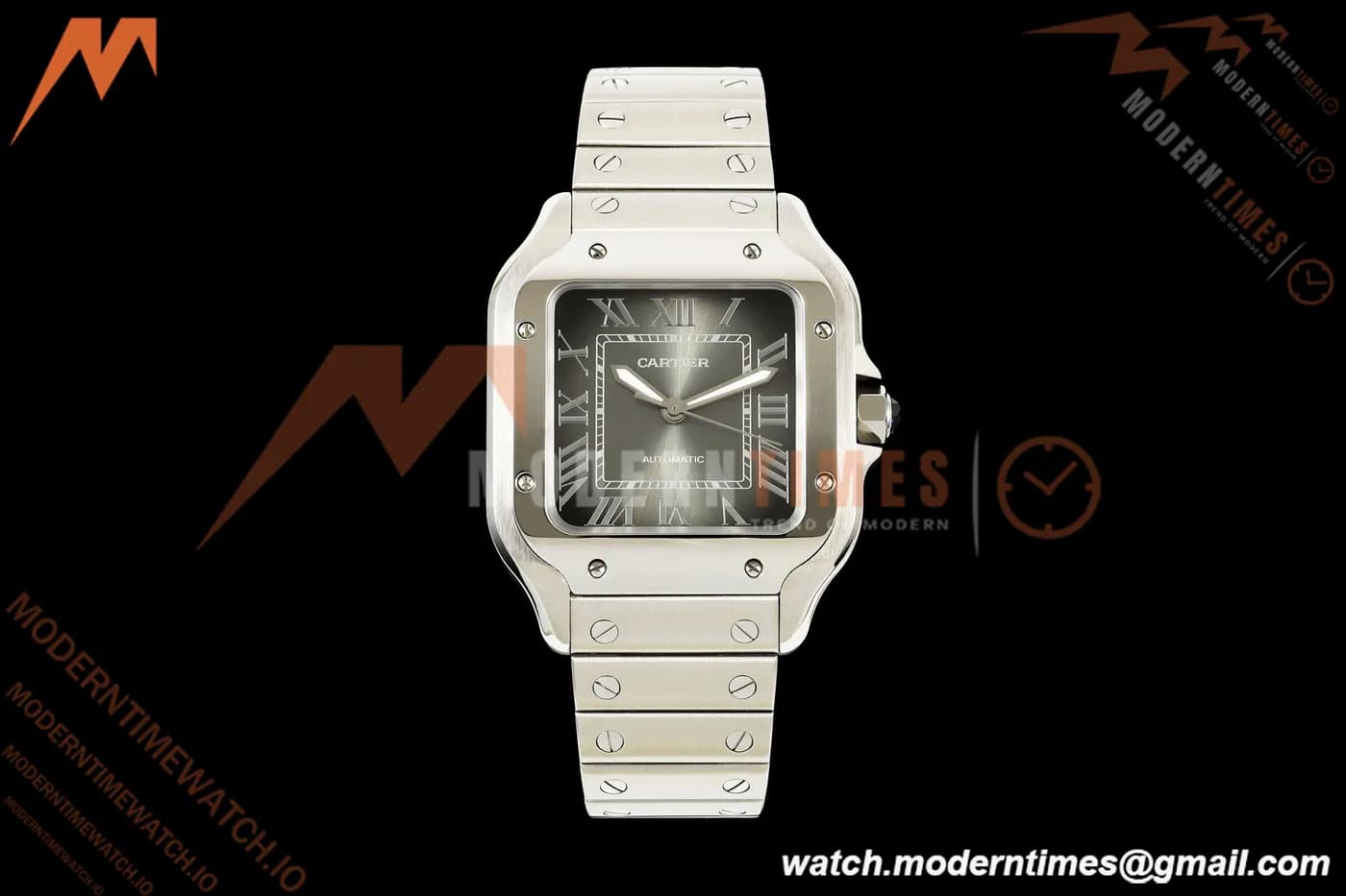 Cartier - Santos De Cartier 35mm Automatic SS/SS Gray Dial AF MY9015