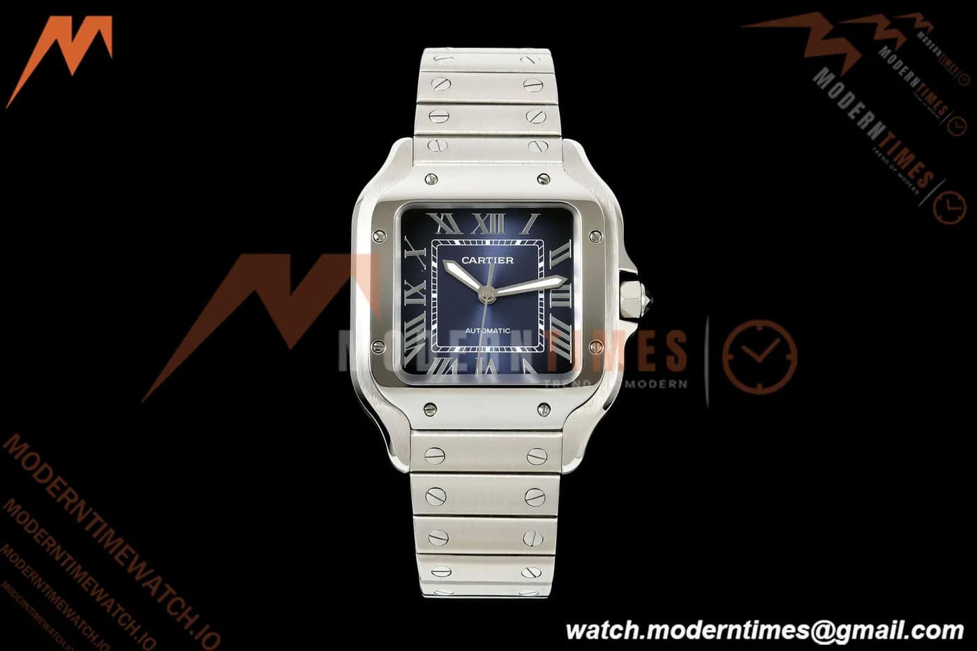 Cartier - Santos De Cartier 35mm Automatic SS/SS Blue Gradient Dial AF MY9015