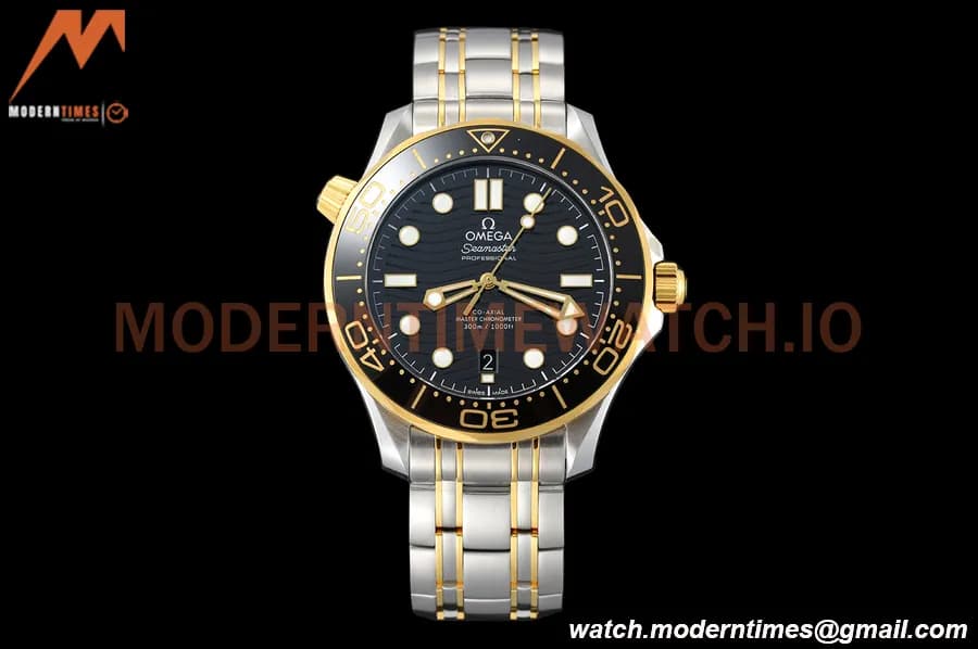 Omega - Seamaster Diver 300m 42mm YG/SS Black VSF A8800