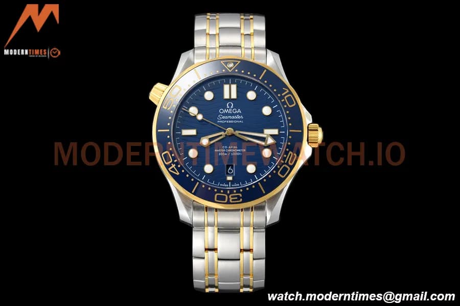 Omega - Seamaster Diver 300m 42mm YG/SS Blue VSF A8800