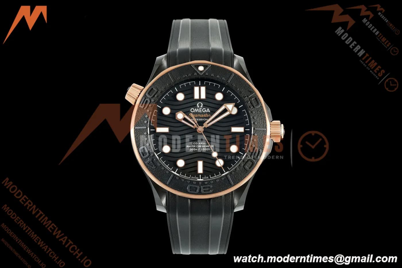 Omega - Seamaster Diver 300m Diver 43.5mm CER/RG/RU Black ORF A8806