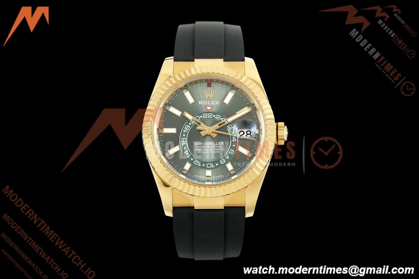 Rolex - Skydweller 42mm 336238 Gain Weight YG/RU Mint Green ZF V2 A2824