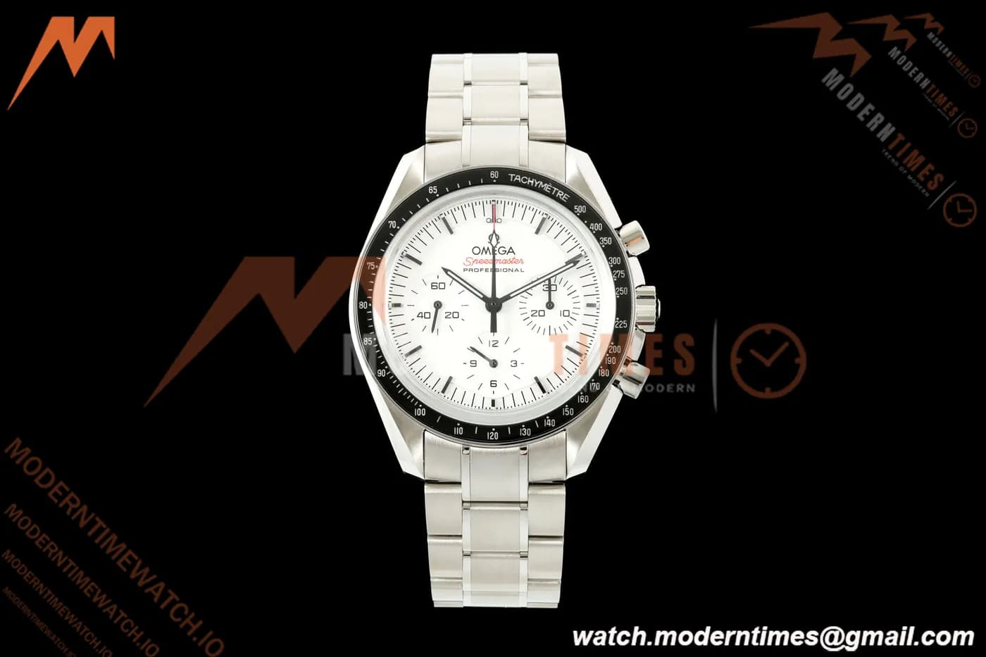 Omega - Speedmaster Moonwatch 42mm SS/SS White Dial OMF Cal. 3861 Mod
