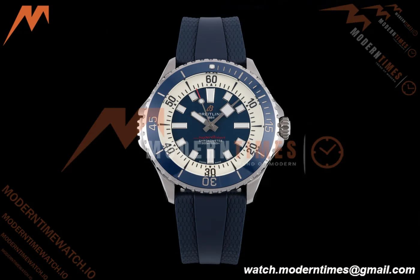 Breitling - Superocean Automatic 46mm SS/RU Blue Dial BLF A2824