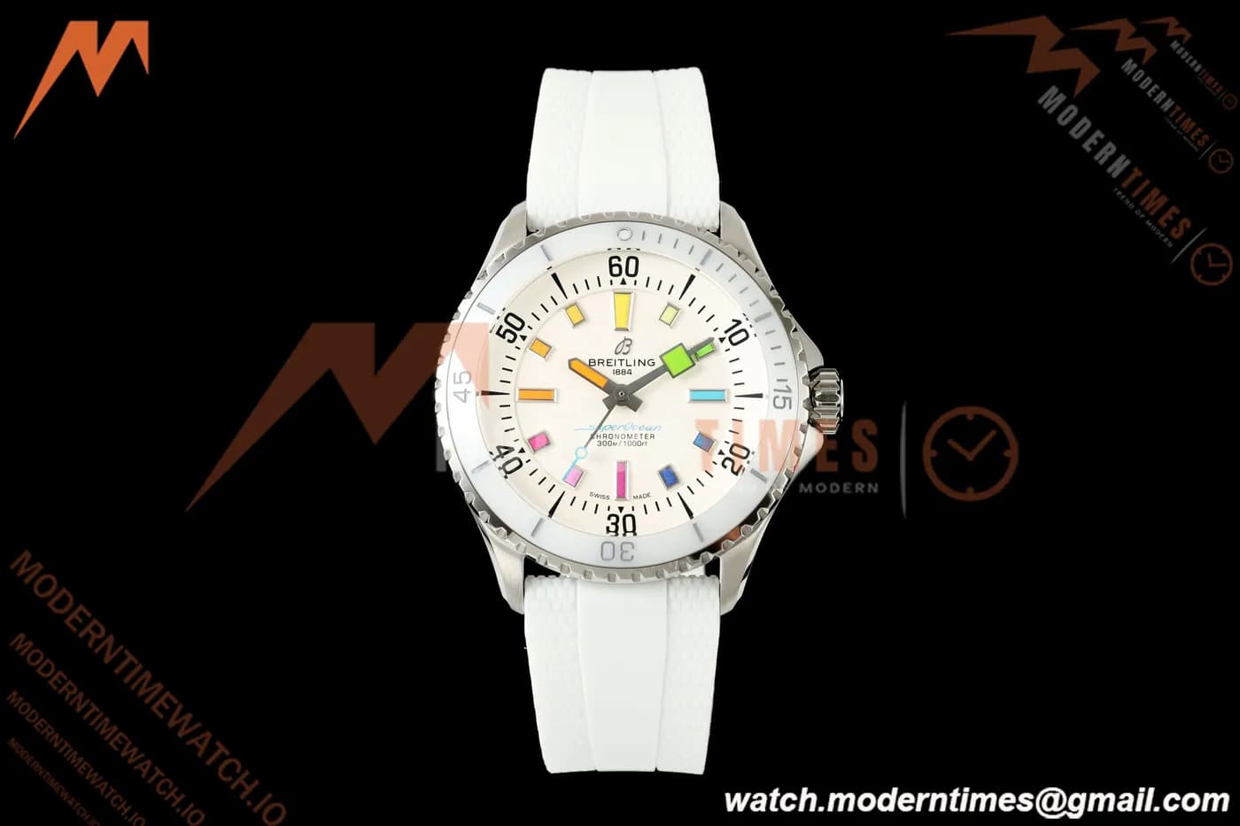 Breitling - Superocean Automatic A17375 42mm SS/Wht RU White BLSF A2836
