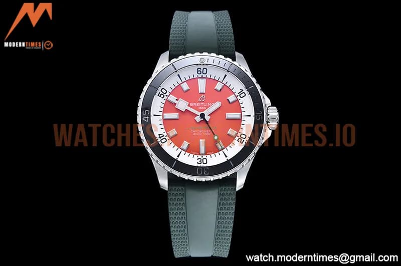 Breitling - Superocean 42mm Blk SS/RU Red BLS Asia 2824