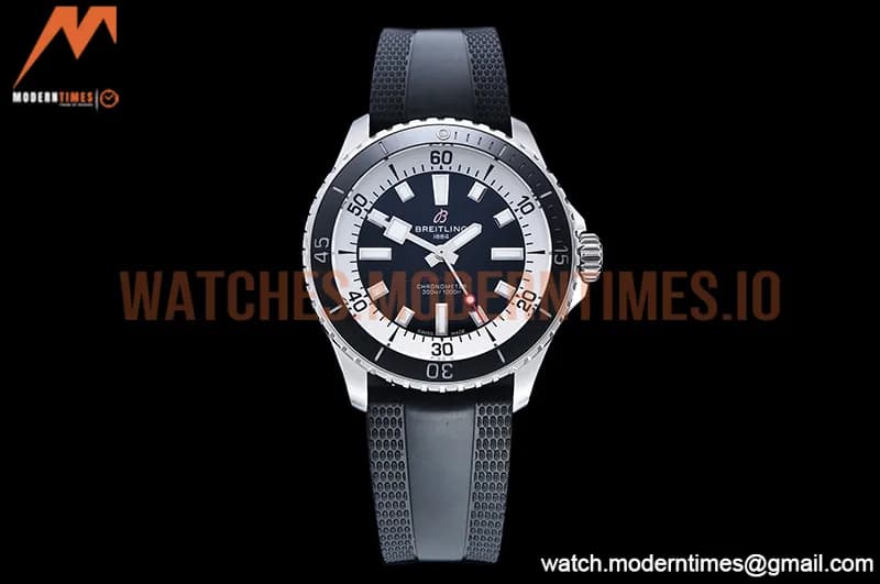 Breitling - Superocean 42mm Blk SS/RU Black BLS Asia 2824