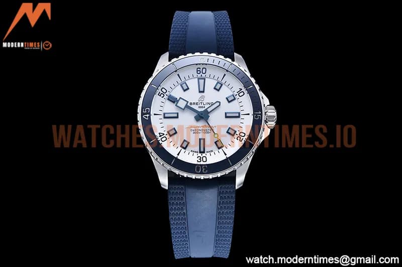 Breitling - Superocean 42mm Blue SS/RU White BLS Asia 2824