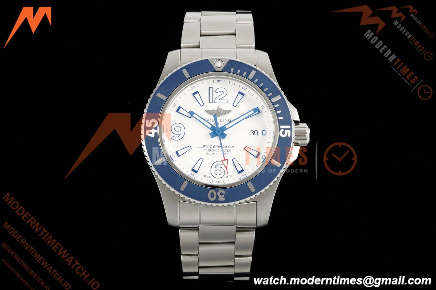 Breitling - Superocean Special 44mm Ceramic SS/SS Wht/Stk/Num TF V2 A2824