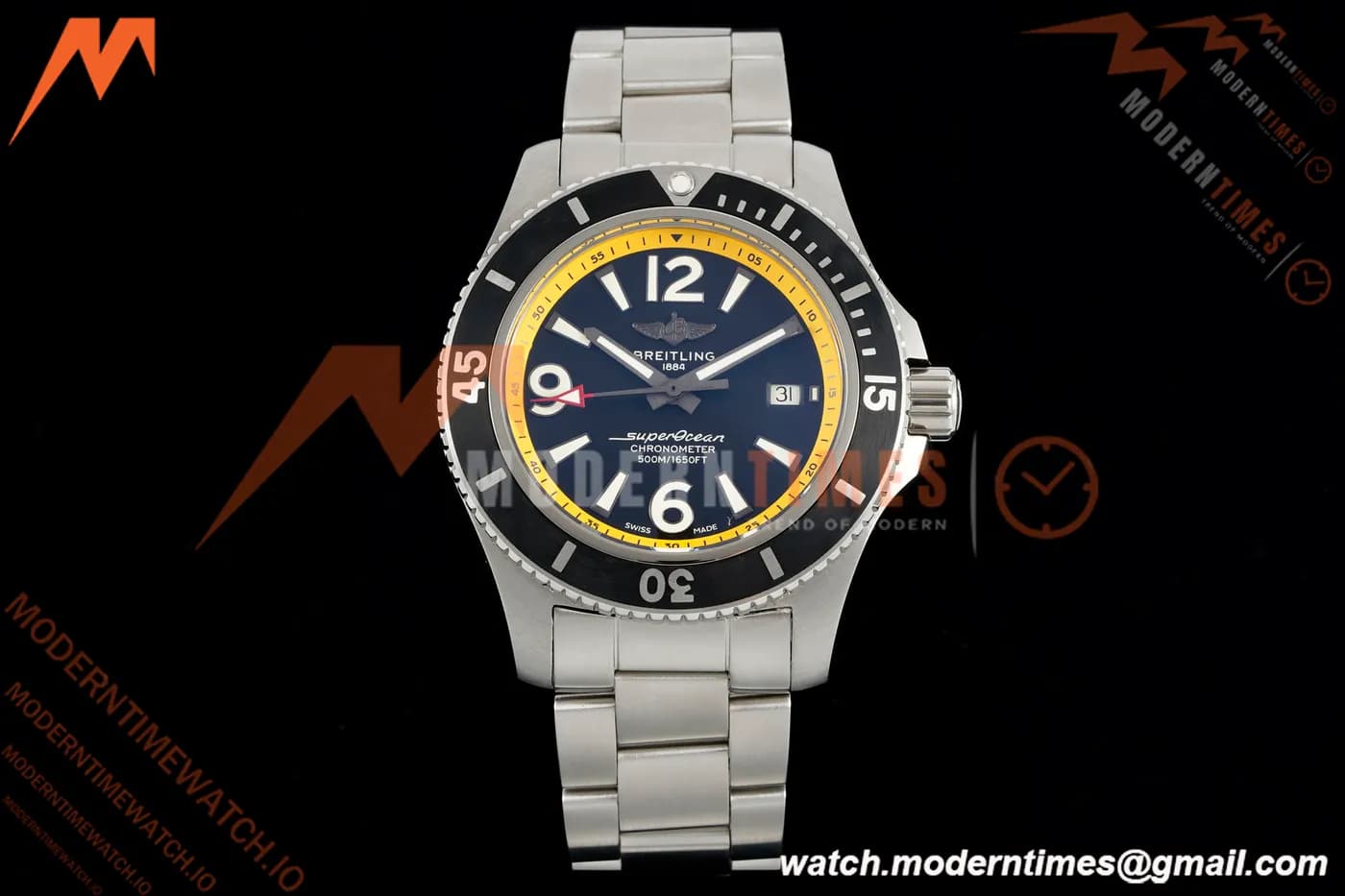 Breitling - Superocean Special 44mm Ceramic SS/SS Yelw/Stk/Num Black TF V2 A2824
