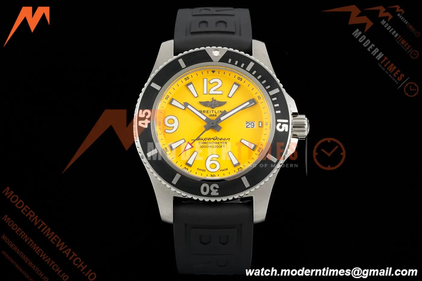 Breitling - Superocean Special 44mm Ceramic SS/RU Yelw/Stk/Num TF V2 A2824