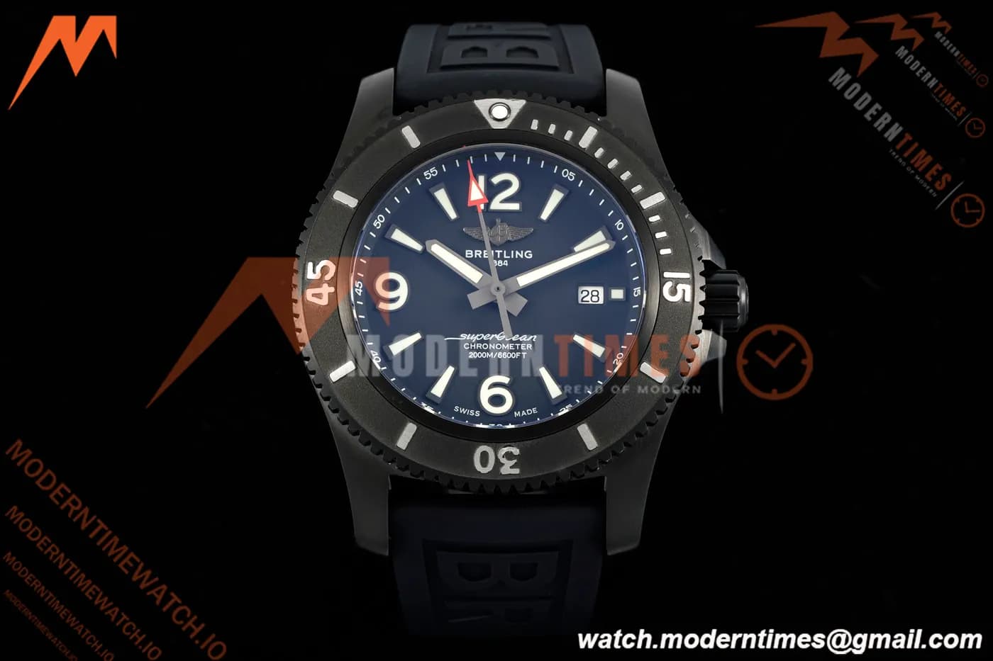 Breitling - Superocean Special 46mm Ceramic DLC/RU Blk/Stk/Num TF V2 A2824