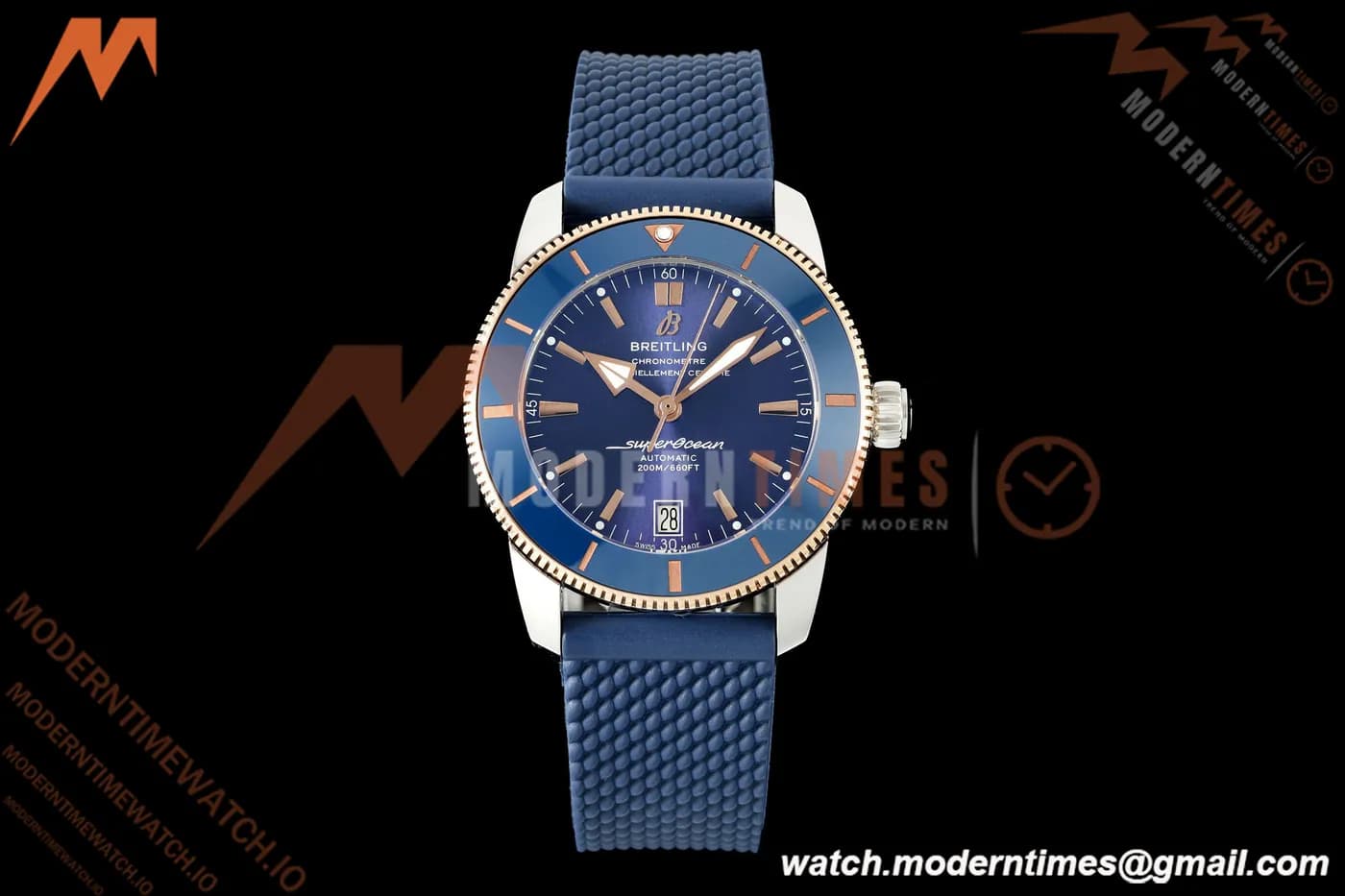 Breitling - Superocean Heritage B20 Automatic 42mm SS/RG/RU Blue BLF A2824
