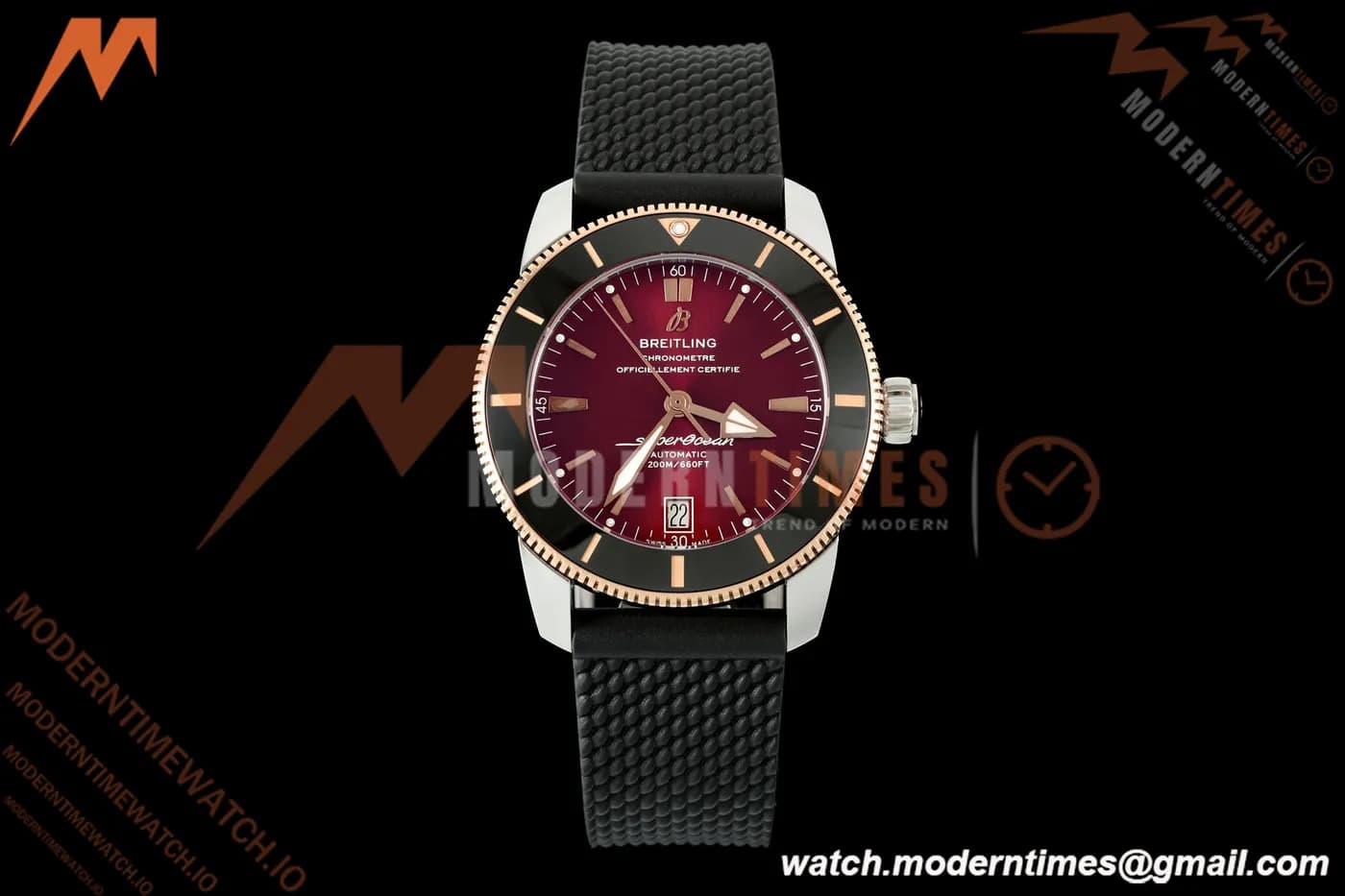 Breitling - Superocean Heritage B20 Automatic 42mm SS/RG/RU Red BLF A2824