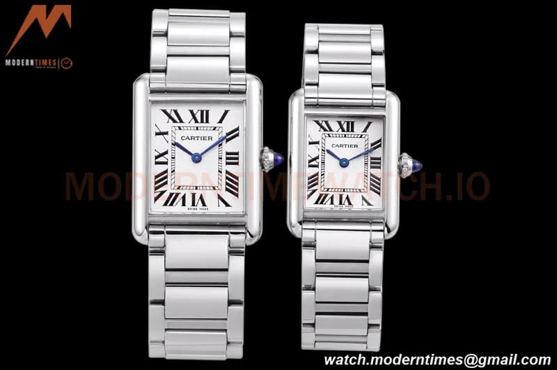 Cartier - Tank Must De Cartier 316F SS/SS White F1F Swiss Quartz