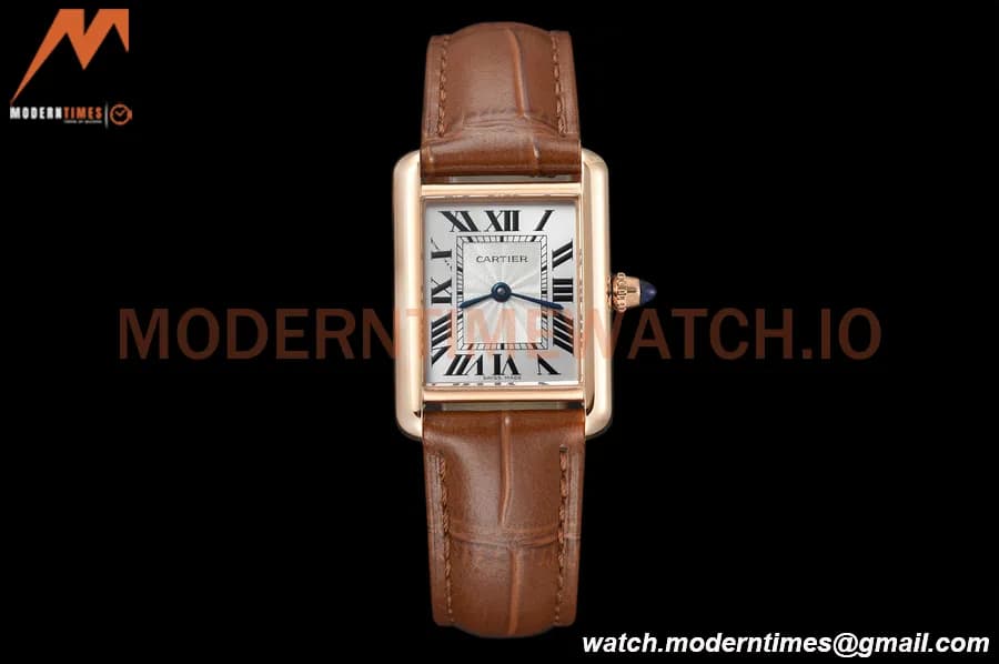 Cartier - Tank Louis Ladies 22mm RG/LE White AF Swiss Qtz