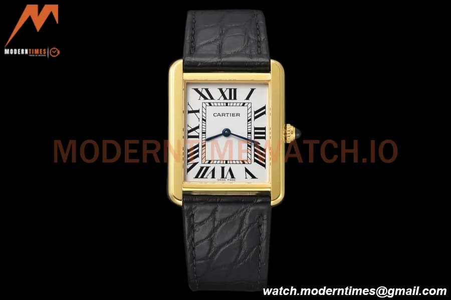Cartier - Tank Solo Large Size 27mm YG/LE White AF Swiss Qtz