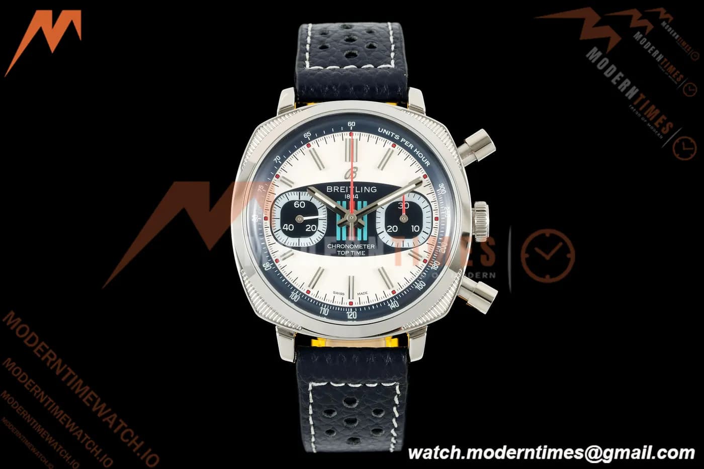 Breitling - Top Time B01 Martini Racing Chronograph 38mm SS/LE Blu/Wht Dial 2F A7750