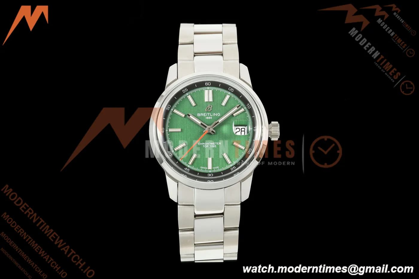 Breitling - Top Time B31 38mm SS/SS Green Dial BLF AB31