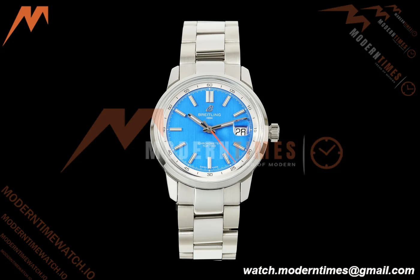 Breitling - Top Time B31 38mm SS/SS Blue Dial Red Hand BLF AB31